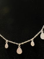 سلسال الدمعه فضة عيار 925