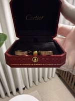 حلق كارتيه - لون روز قولد