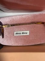 نظارة MIU MIU اطار ذهبي تايقر عدسة مدرج