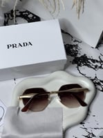 نظارة PRADA أطار -ذهبي
