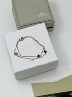 إسوارة Van cleef ذهبي _ أسود- أبيض