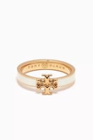 خاتم TORY BURCH ذهبي - أبيض