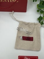 اسواره مع خاتم فضي VALENTINO