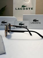 نظارة Lacoste - إطار اسود - عدسة مدرج