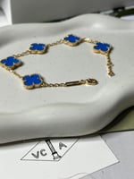 إسوارة Van cleef ذهبي -أزرق