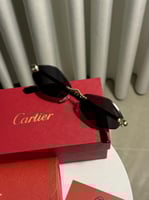 نظارة Cartier اطار ذهبي - عدسة أسود