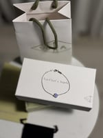 إسوارة Van cleef فضي - فيروزي