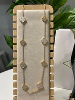 طقم فان كليف ذهبي لؤلؤي