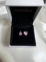 خاتم باندورا PANDORA فضي كرستالة وردي