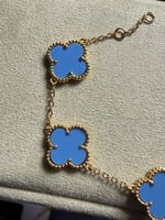 إسوارة Van cleef ذهبي - أزرق
