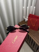 نظارة Cartier اطار ذهبي - عدسة اسود