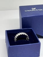 خاتم سوارفيسكي _ فص فضي