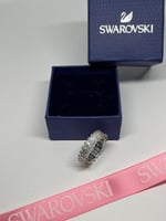 خاتم سوارفيسكي _ فص فضي