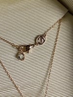 سلسال swarovski روز قولد ازرق