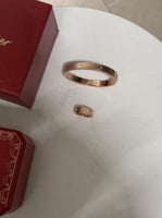 أسوارة + خاتم cartier مقاس 15 سم