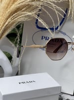 نظارة PRADA أطار -ذهبي