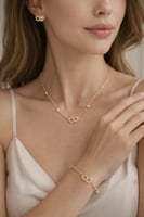 طقم DIOR ذهبي 4 قطع