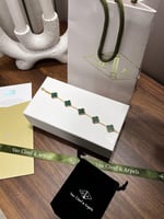 إسوارة Van cleef ذهبي -اخضر