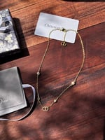 سلسال Dior ذهبي لؤلؤة