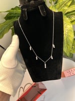 سلسال الكرستالات فضة عيار 925