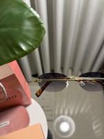 نظارة MIU MIU اطار ذهبي تايقر عدسة مدرج