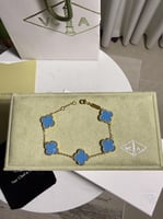 إسوارة Van cleef ذهبي - أزرق