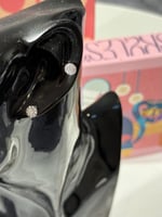 حلق فضي عيار 925