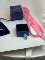 خاتم سوارفيسكي _ فص ازرق .