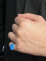 خاتم ملكي فضة عيار( 925 ) لون مميز