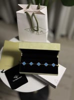 إسوارة Van cleef ذهبي - أزرق