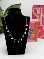 سلسال فضي فراشات فضة عيار 925