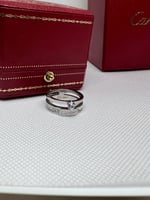 خاتم carter الماسي فضي