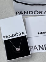 سلسال باندورا PANDORA قلب وردي مع كرستال