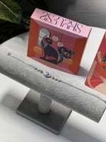 اسوارة العيون ملون فضة عيار 925