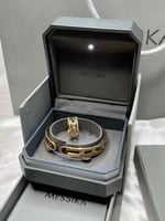 أسوارة مع خاتم MESSIKA معدن ذهبي