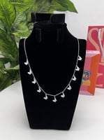 سلسال فضي فراشات فضة عيار 925