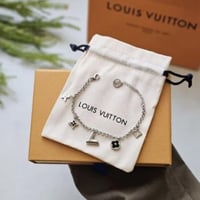 إسوارة LOUIS VUITTON معدن فضي - اسود