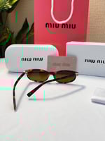 نظارة miu miu إطار تايقر- عدسة بني