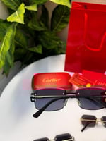 نظارة Cartier- اطار اسود- عدسه اسود