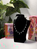 سلسال فضي فراشات فضة عيار 925