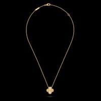 سلسال زهرة Van cleef ذهبي مع حلق