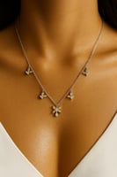 سلسال الزهور فضة عيار 925