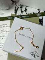 إسوارة Van cleef ذهبي _ كرستالات