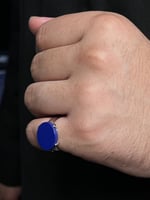 خاتم ملكي فضة عيار( 925 ) لون مميز