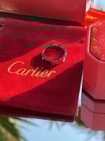 خاتم carter الفضي بفصوص