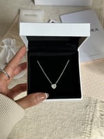 سلسال باندورا PANDORA فضي كرستالة أبيض