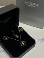 سلسال MESSIKA أسود معدن ذهبي