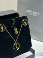 سلسال MESSIKA أسود معدن ذهبي