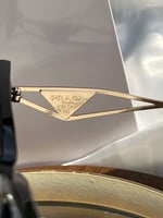 نظارة PRADA أطار ذهبي - عدسه أسود