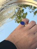 خاتم ملكي فضة عيار( 925 ) لون مميز